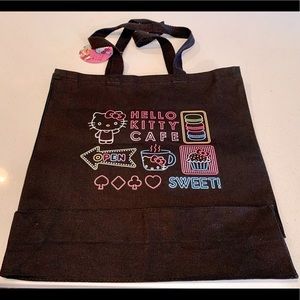 NIP Rare Black Sanrio Hello Kitty Canvas Tote Las Vegas